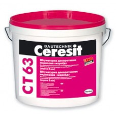 Ceresit CT-63 декоративная штукатурка "короед", 25 кг