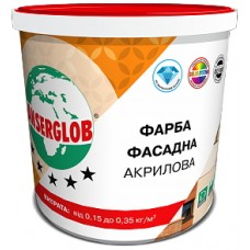 Ансерглоб Акриловая, универсальная фасадная краска,14 кг